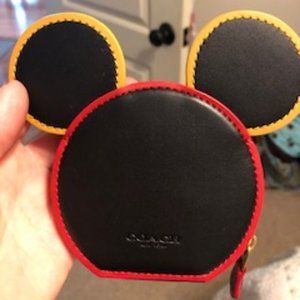 Coach Mickey Mouse coin purse